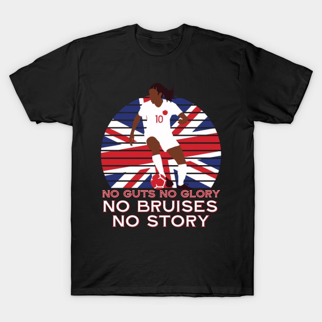 No guts no glory no bruises no story T-Shirt by Emmi Fox Designs